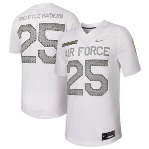 Nike Men's #25 White Air Force Falcons  Jersey- Men's Med